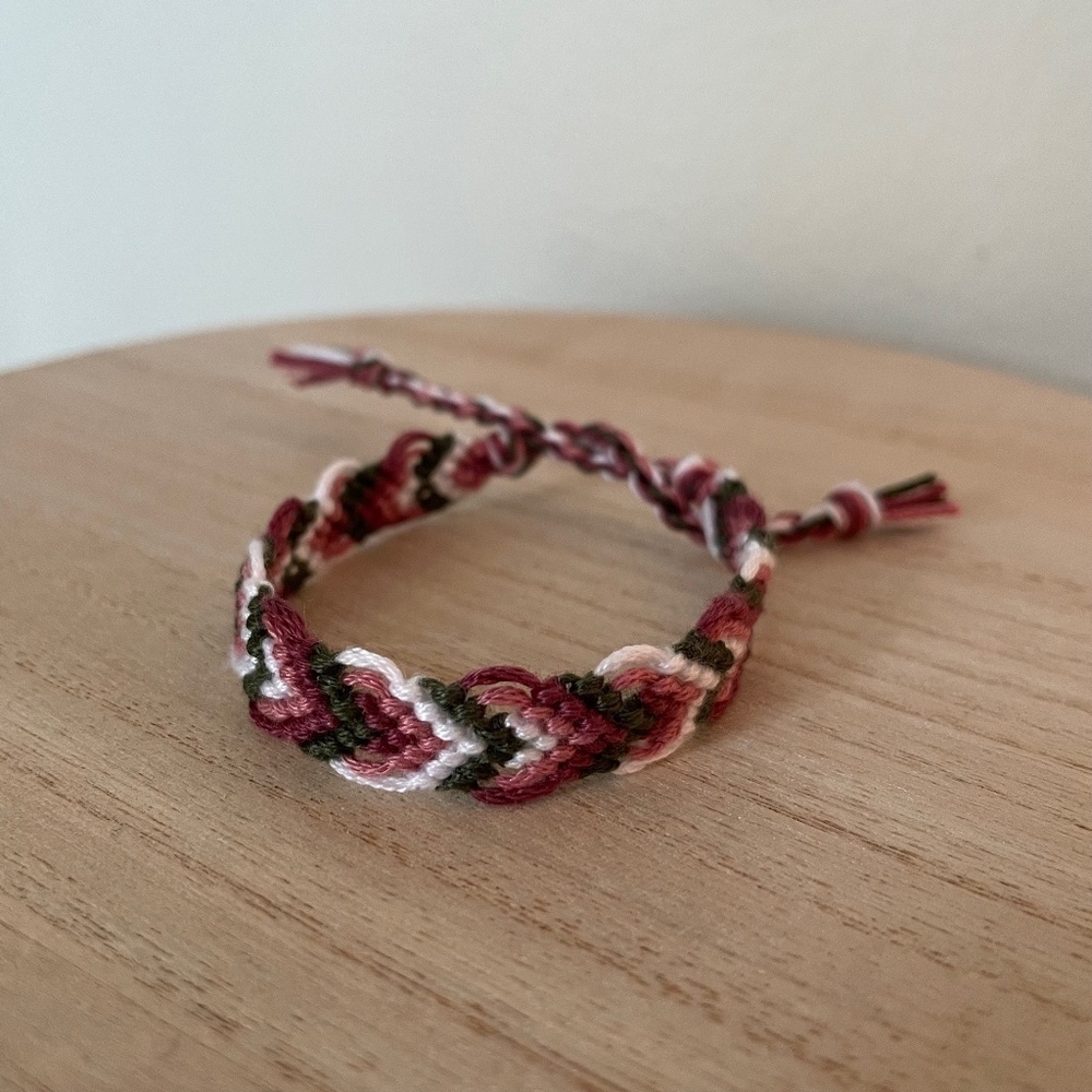 Ruby Garden Woven Bracelet